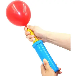 Portable Hand Held Round Nozzle Pump for Quickly Filling Inflatables, Balloons, Toys, Hand Pump - Double Action Air Pumps Balloons, Exercise Balls, Yoga Balls, Pool Floats