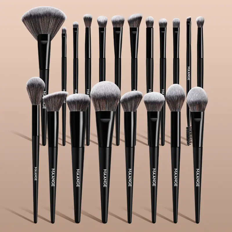 MAANGE 20pcs Makeup Brushes Set, Multifunctional Makeup Brushes, Face Makeup Brushes, Foundation Brush Loose Powder Brush Blush Brush Contour Brush Eyeshadow Brush, Travel Makeup Tools, Makeup Accessories Gifts