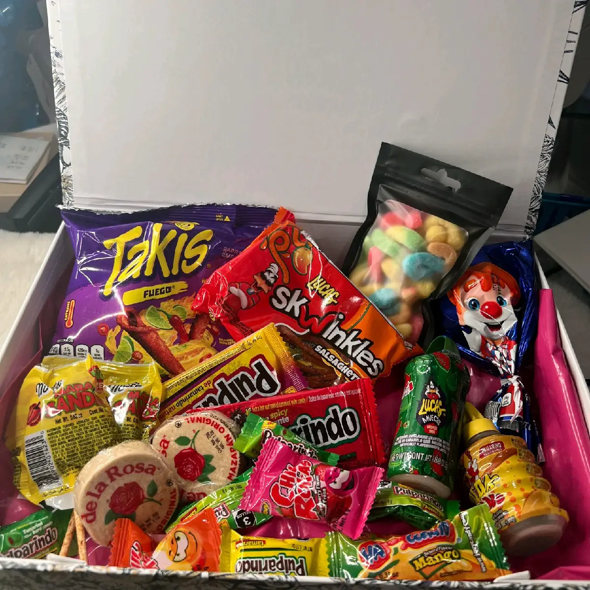 35 piece mexican candy box snack box