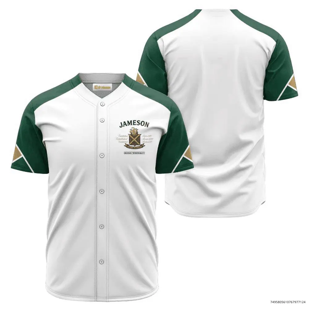 Jameson White And Green Jersey Shirt For Men Dad Friend, Trendy Gift