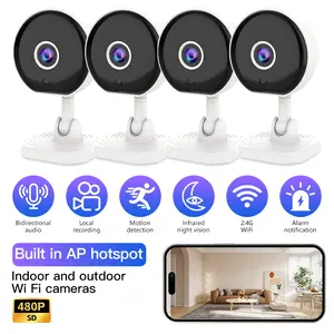 Smart indoor Security Camera – SD Video, Night Vision, Motion Detection, Magnetic, Wi-Fi, Two-Way Audio, Smartphone Control