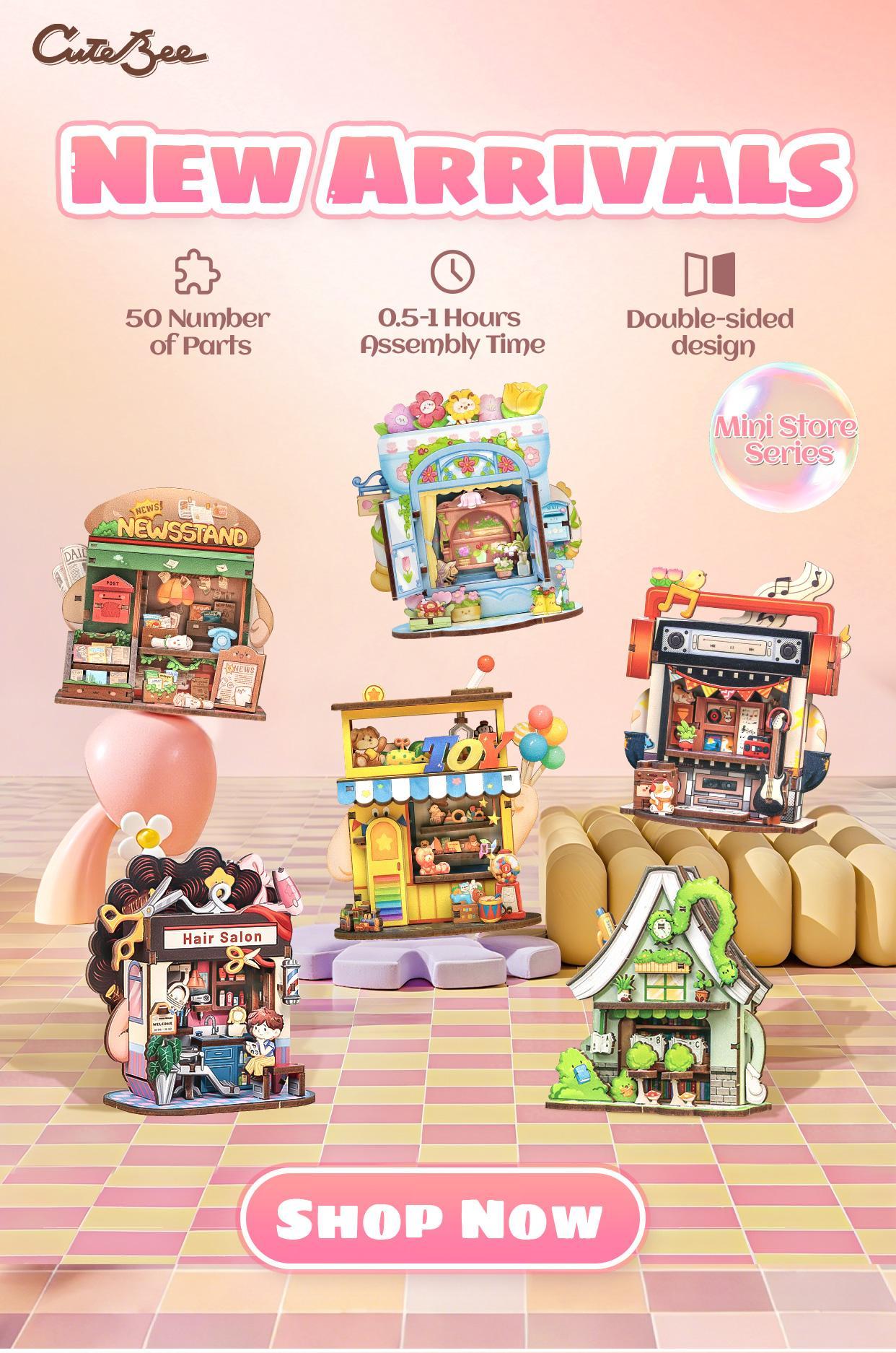 DIY 3D Book Nook Kit Talebox Corner – Miniature Wooden House Dollhouse, Handmade Creative Bookshelf Decor | Holiday, Christmas and Black Friday Gift for Adults