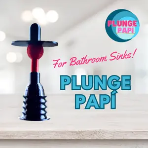 Plunge Papi - Bathroom Sink Plunger with Overflow Stopper