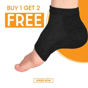 High Boosting Socks (2 pair) Invisible slip on height boosting socks Black 3 inches (3.5CM, Black)