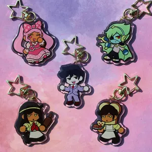 Omori Boss Keychains, Kawaii Gift, Unique Keychains for Personal Style, Cute Keychains for Bags and Keys