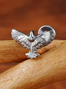 Astm F136 Titanium Flying Bird Helix Stud, Cartilage Conch Tragus Earring, Punk Style, 16g Eagle Stud, Flatback Piercing, All Seasons