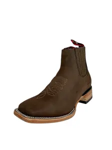 Quincy Men's Brown Nobuck Leather Short Boot