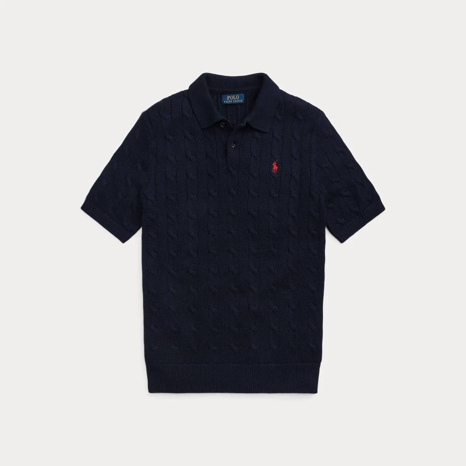 Polo Ralph Lauren - Cable-Knit Cotton Polo-Collar Sweater - TikTok