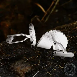 GTHIC Poker Card Brass Cufflinks Minimalist Jewelry Accessory for Couples Birthday Gift