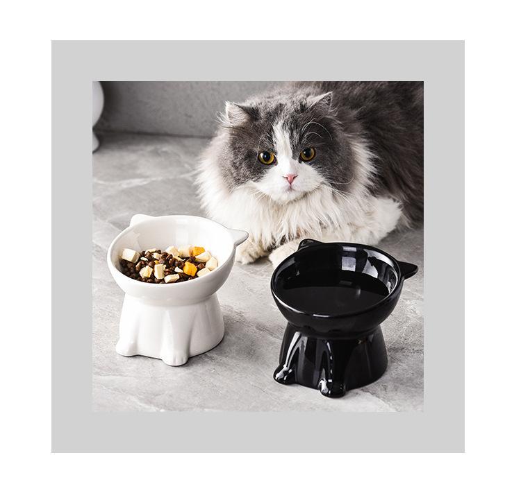 Anti-tip water bowl for cats, large capacity fabric bowl, specially designed for kittens and small cats