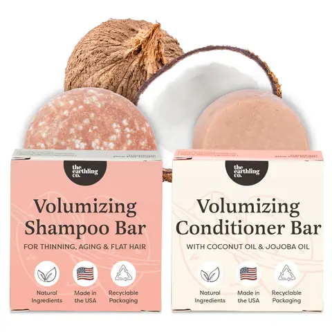 Shampoo and Conditioner Bars for Thickness & Volume