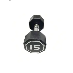 Fitness equipment  15 Pounds Each Apollo Dumbbell Commercial And Household High End Coated Octagonal Dumbbells