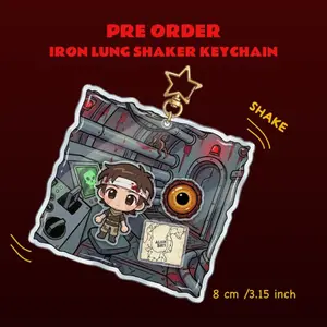 Iron Lung Shake Fun Keychain Charm, Video Game Keychain Charm