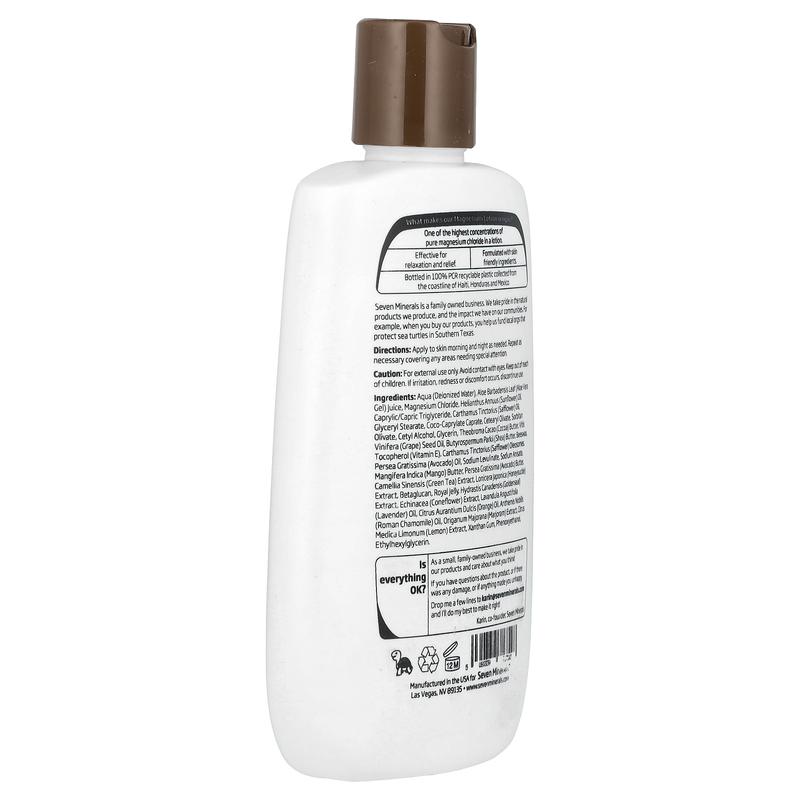 Seven Minerals Soothing Relief Magnesium Lotion, 8 fl oz (237 ml)