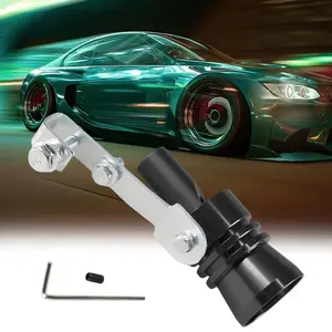 silver Turbo Sound Exhaust Whistle for Car and Motorcycle Tuning Simulator, Includes Wrench and Screws, Automotive Accessories Vehicle