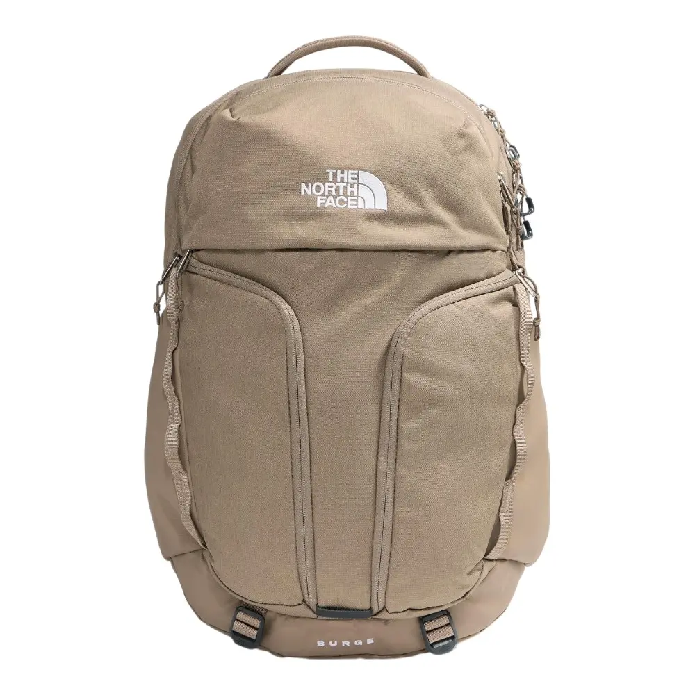 The North Face Womens Surge Backpack Casual - Beige The North Face Womens Surge Backpack Casual - Beige