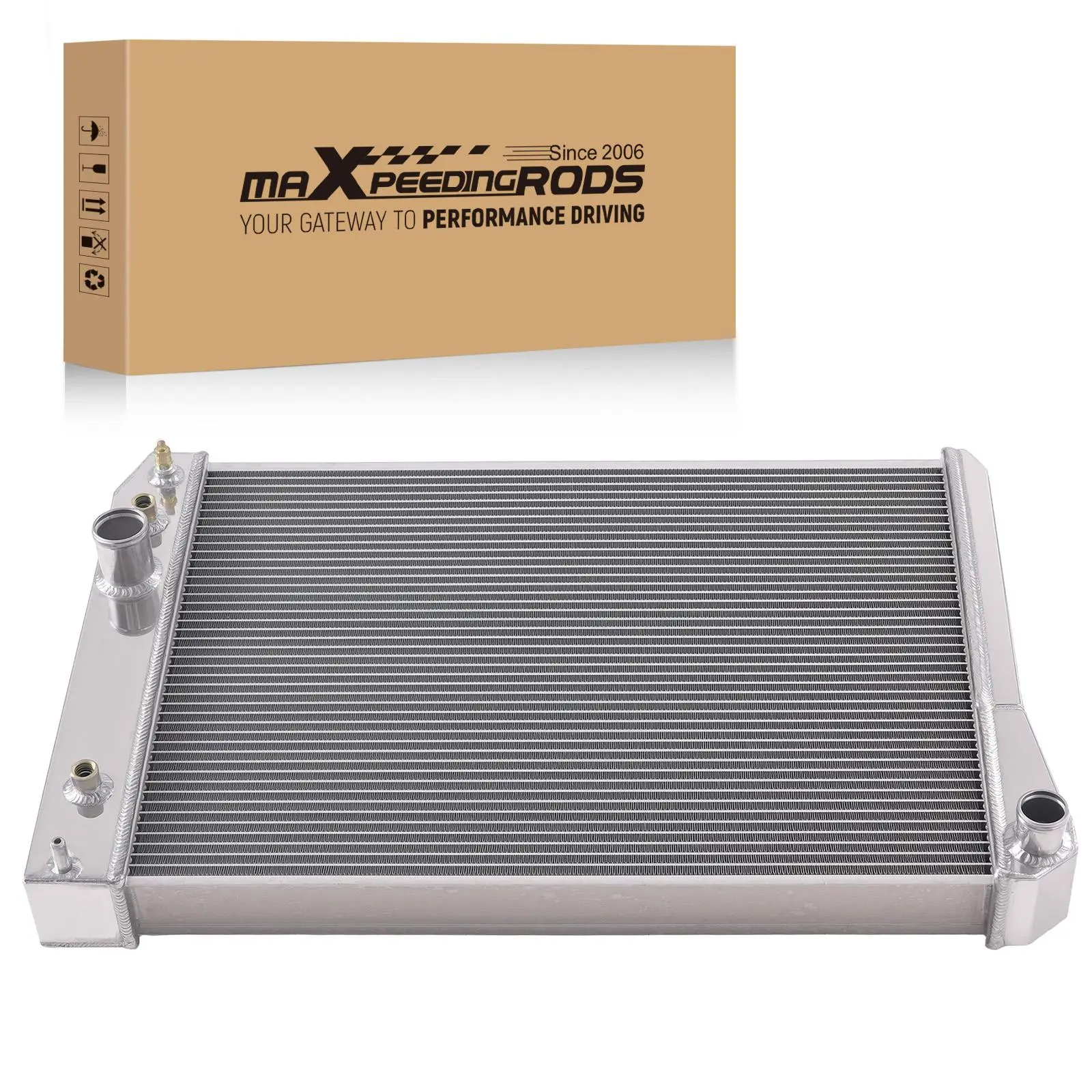3 Row Aluminum Coolant Radiator compatible for Chevy Corvette 5.7L 1991-1996 1052 CU1052