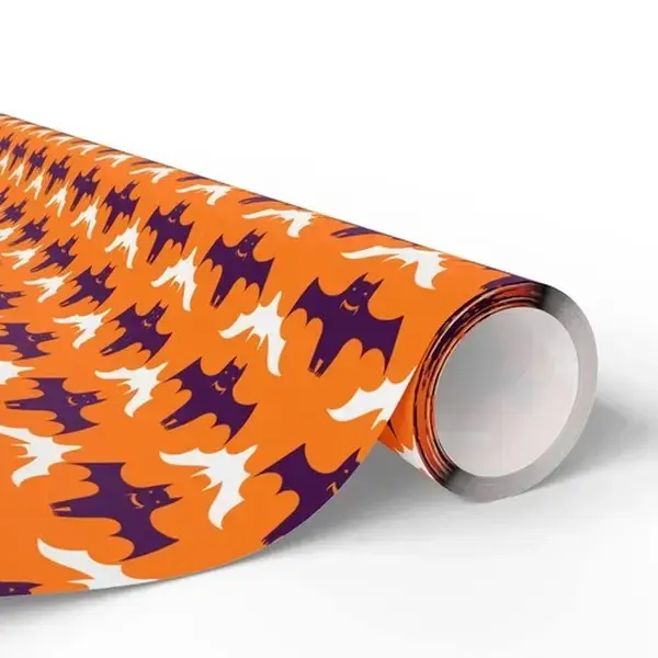 Halloween Hanging Bats Wrapping Paper Holiday Gift Wrapping Paper Roll