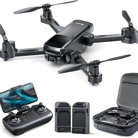 Ruko U11S Folding Mini 4K Camera Drone Quadcopter - 270g, Built-in Remote ID, 120° FOV, GPS Auto Return, 40 Min Flight, 5G Live Transmission, Basic for Beginners, Follow Me, Circle Fly, Adjustable, SD Card Compatible, 2 Batteries