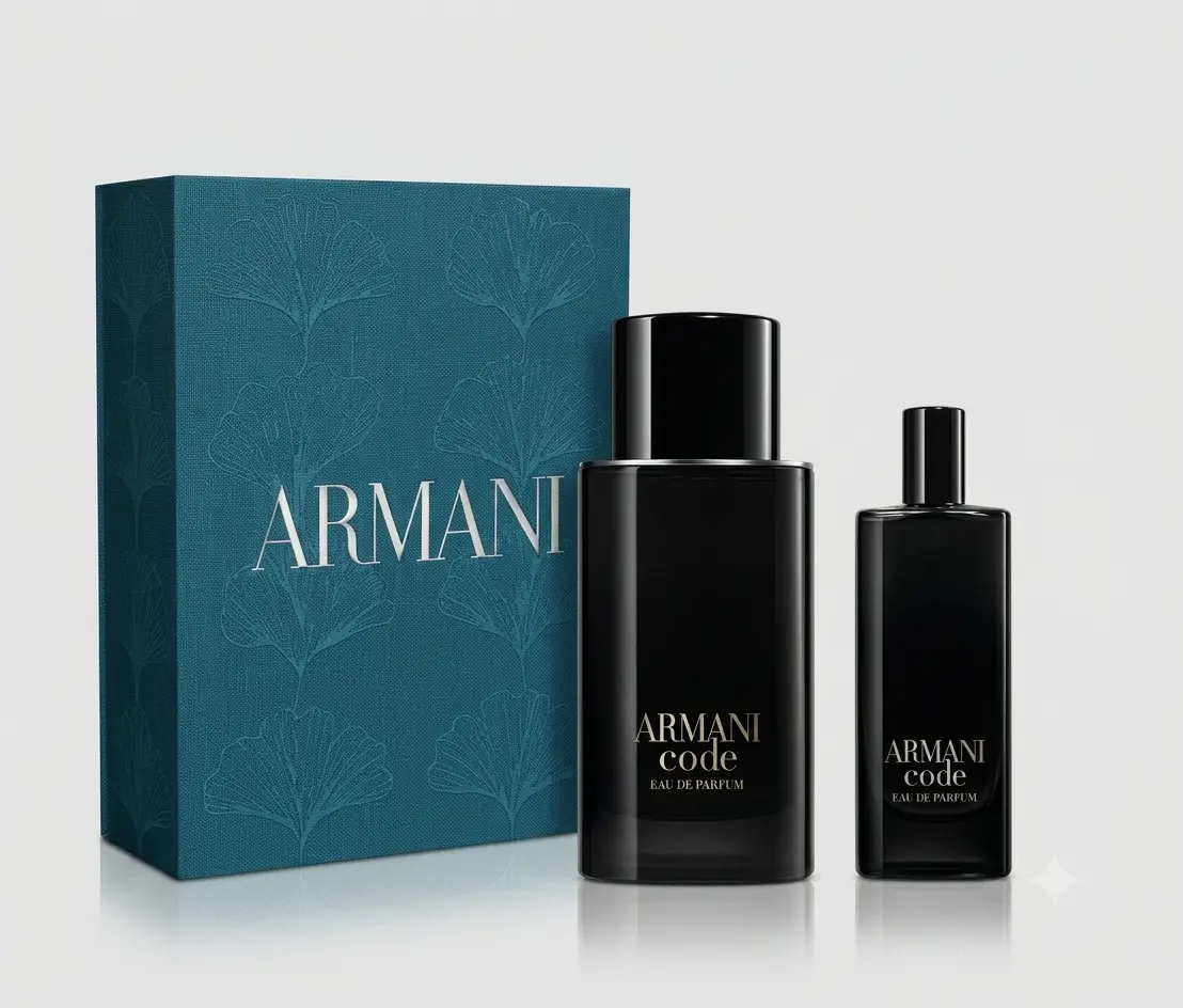 GIORGIO ARMANI CODE Men's 2-Piece EDP Fragrance Set, 2.5 fl oz (75ml) and 0.5 fl oz (15ml)