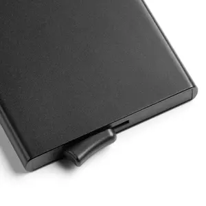 Pop Up Wallet, Slim Minimalist Credit Card Holder RFID Blocking Mini Metal Case - VC100
