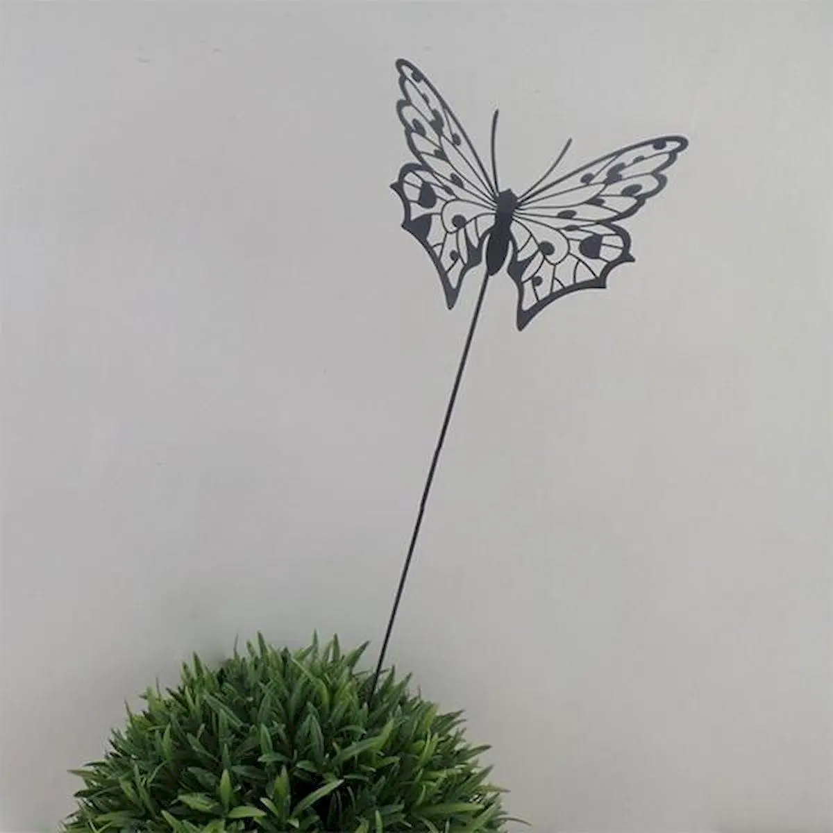 Forpost FP-HUS-368-B Black Metal Butterfly Garden Stake