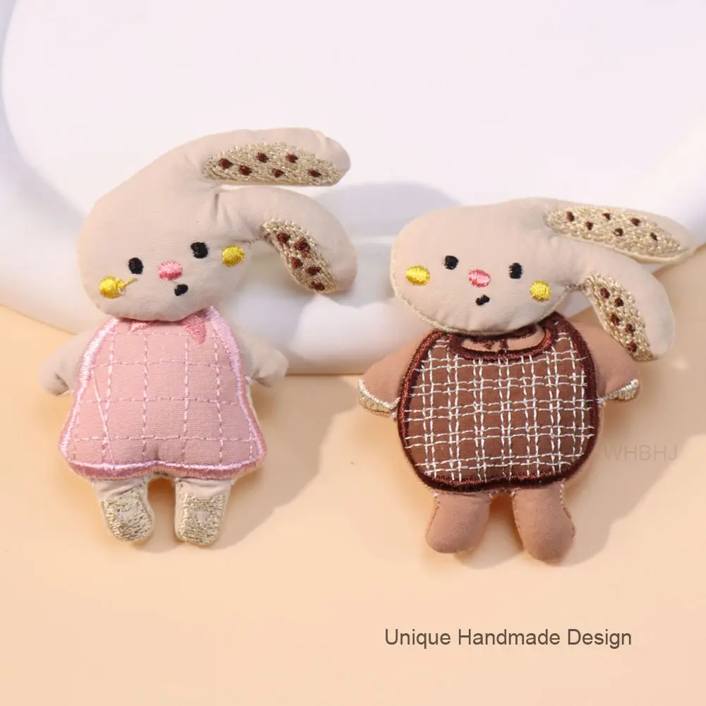 Handmade Rabbit Pin, Accessories, Cute DIY Craft Decoration, Unique Design, Fits Clothes, Hats, Bags, Scarves, Backpacks, Perfect Gift for Girls, Students, Teachers, Friends, Kids