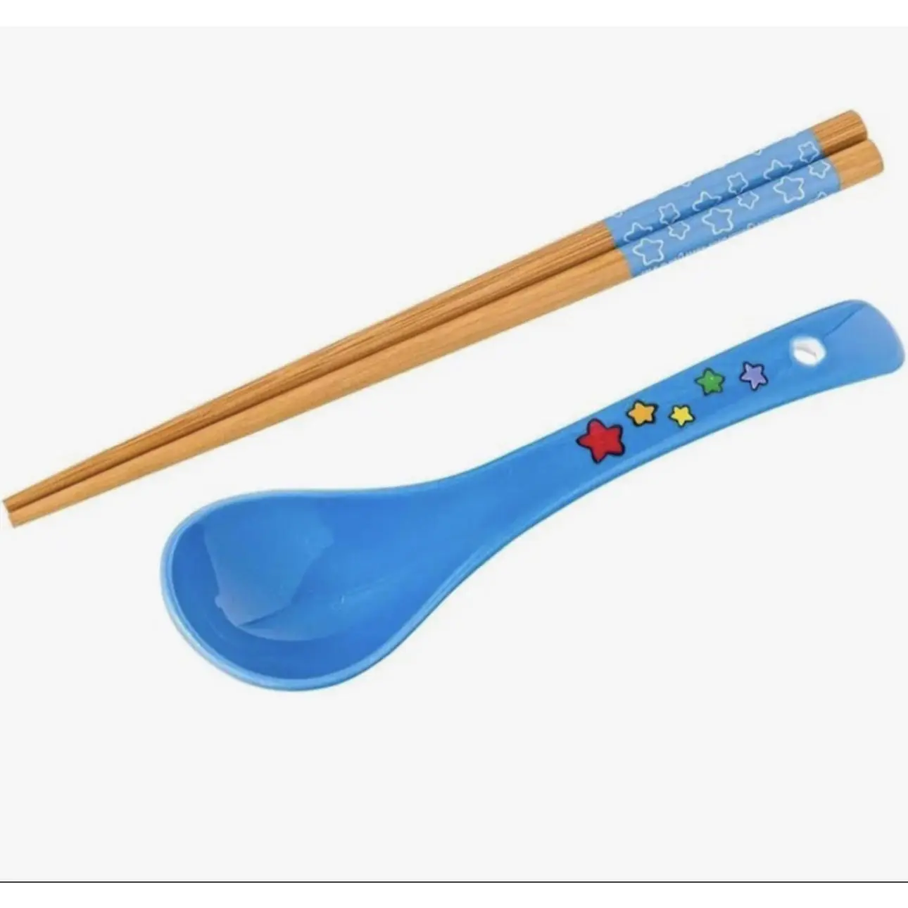 Silver Buffalo Rainbow Brite and Twink Ceramic Ramen Bowl with Chopsticks and Spoon 20 Ounces Set for Kids