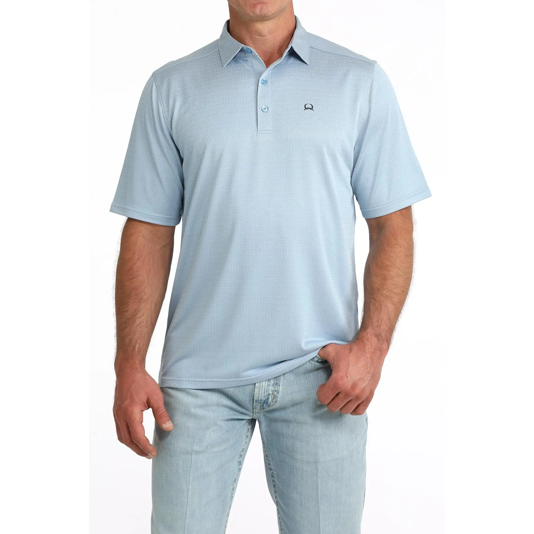 Cinch Men's Arenaflex Polo Blue