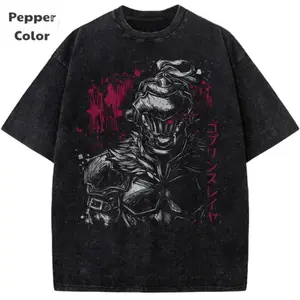 Goblin Slayer Shirt, Anime Shirt, Vintage T-Shirt- Unisex Menswear & Womenswear - Streetwear Tops - Casual Cotton Crewneck Shortsleeve Tshirt