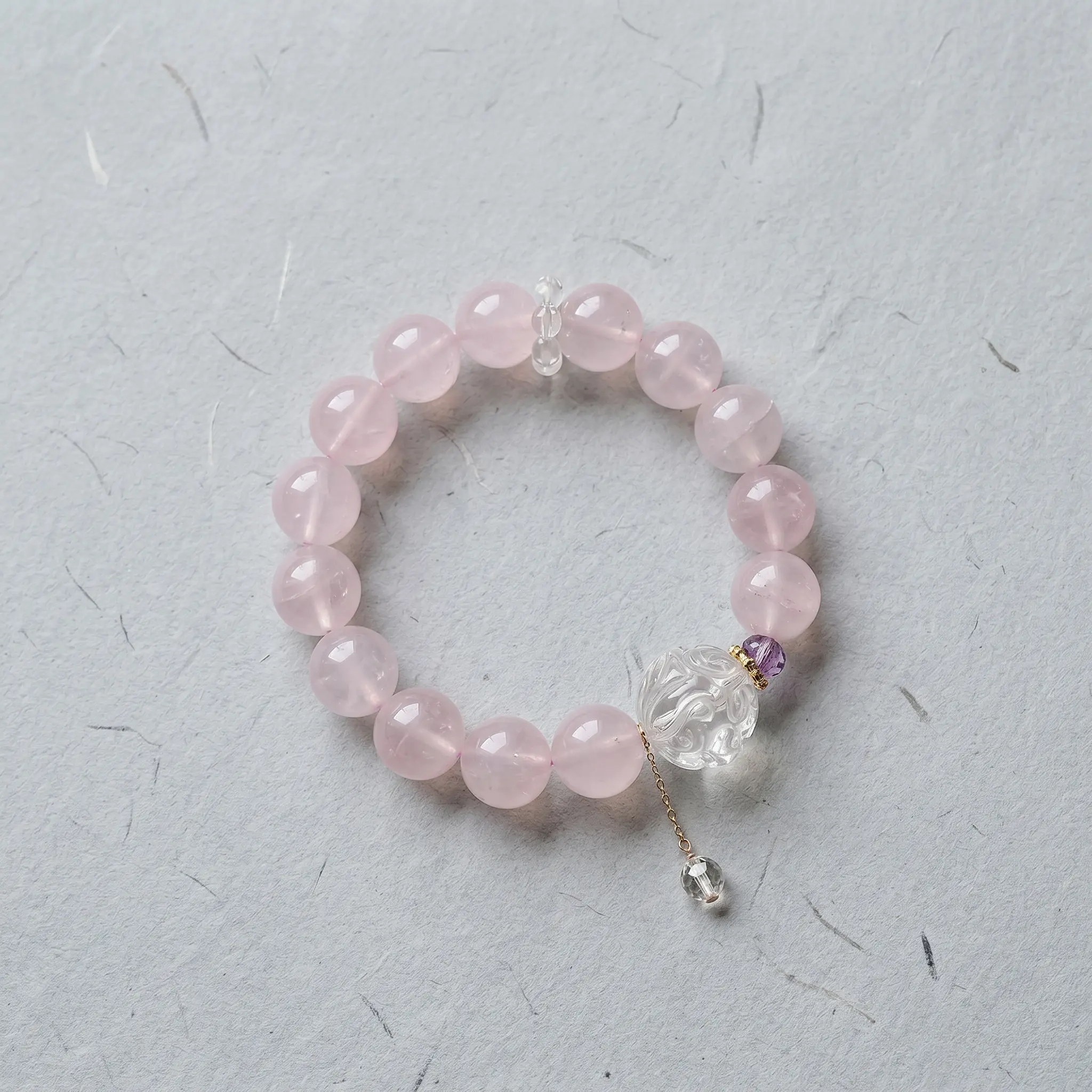 Rose Quartz × Nine-Tailed Fox Love Bracelet