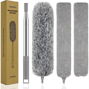 Dusters for 100-inch-Long Gap Duster with Extension Pole Bendable Microfiber Head Washable Ceiling Fan Cleaner Duster for High Ceilings,