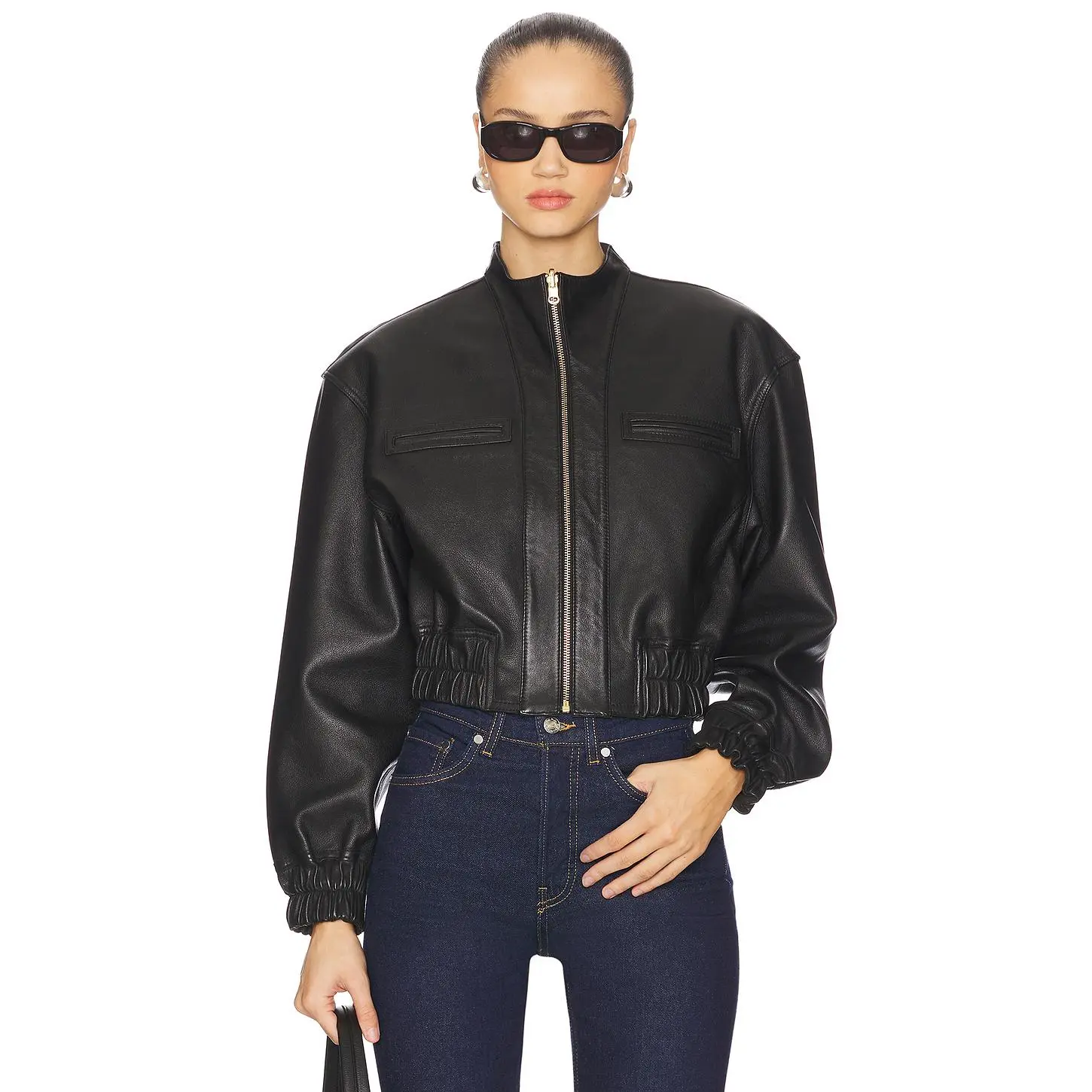 LAMARQUE Edith Jacket in Black & Brown