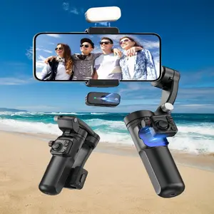 Portable Handheld 3-axis Intelligent AI Gimbal, 1 Count Foldable Design Smartphone Stabilizer with Active Tracking Function, Vlog Gimbal for Video Content Creators & Travelers