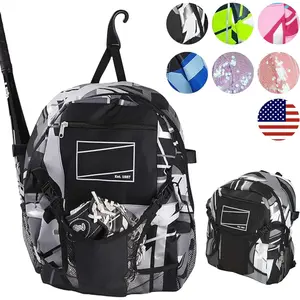 Backpack Equipment Bag |         T-Ball & Youth Baseball / Softball |         Black