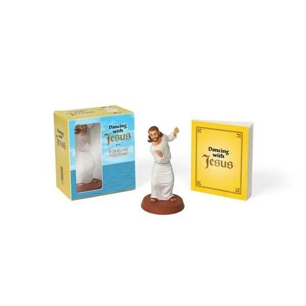 Dancing with Jesus Religious Bobblehead Ornaments, Sam Stall Author Mini Booklet, Literature & Art Merchandise, Desk Religious Decoration