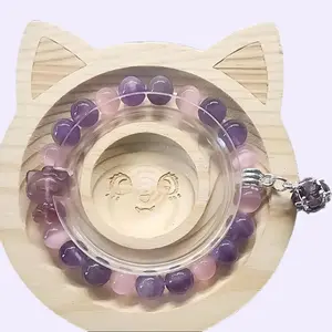 Handmade crystal charms bracelet