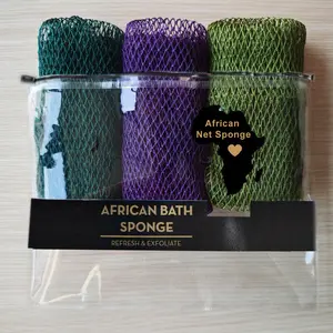 3 PCS Authentic African Exfoliating Net Bath Sponge
