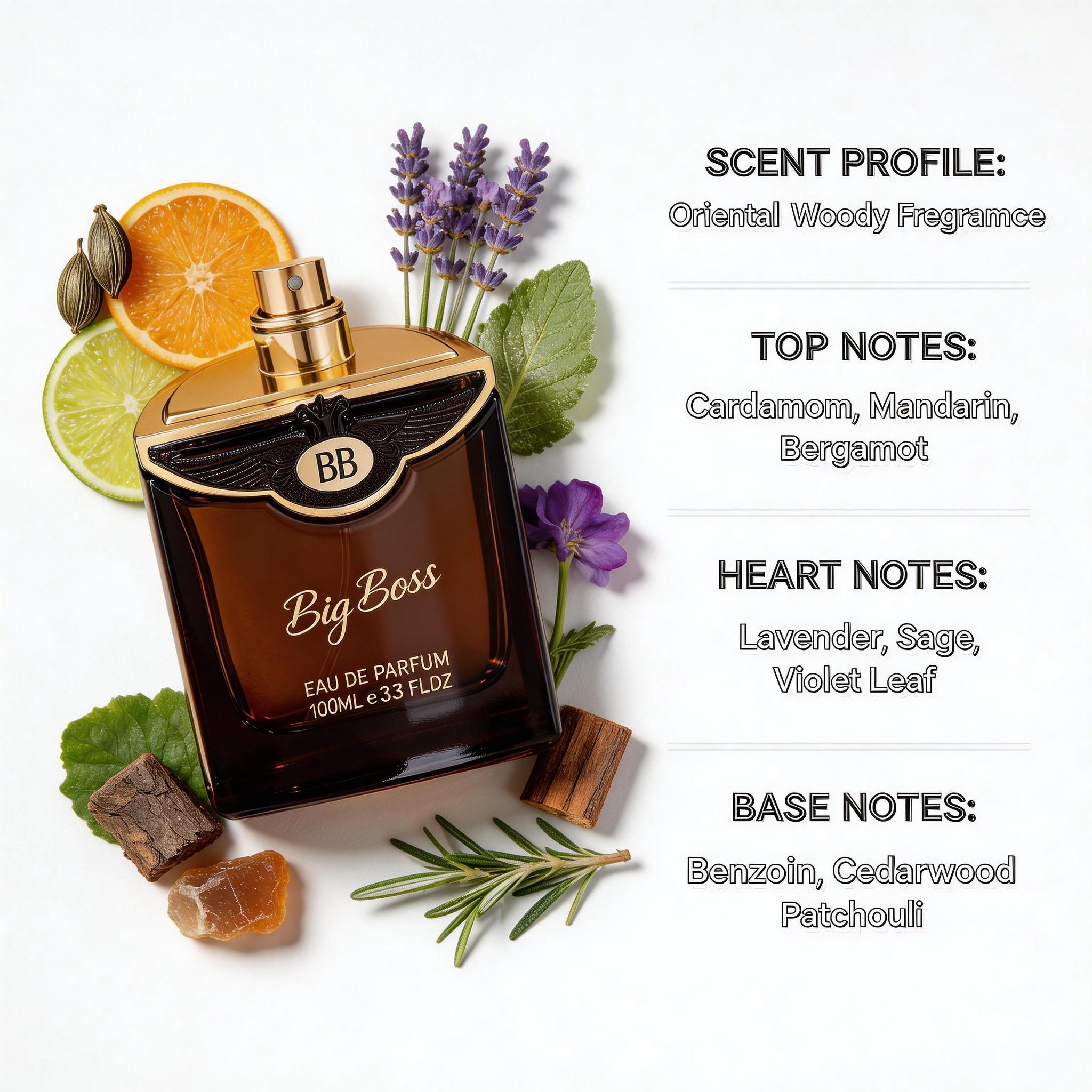 Big Boss Eau de Parfum Intense | Woody Oriental Men's Perfume | Everyday Luxury Fragrance