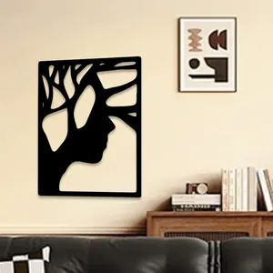 1pc Delicate Branch Metal Wall Art, Delicate Branch Statue Mural, Perfect for Office, Patio, Nature-Inspired Wall Decor, Organic Decor, Ideal Gift for Nature Lovers,Perfect For Halloween/Christmas/Easter decor.