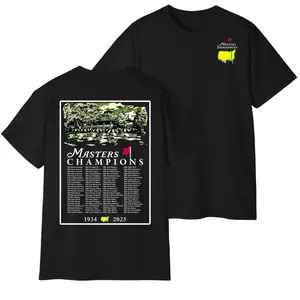 Masters Tournament Champions List T-Shirt - 1934-2025 Clubhouse Graphic Tee, Ideal Gift for Golf Lovers & Masters Enthusiasts Fan PLK0106
