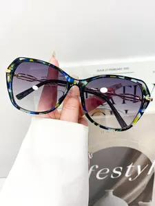 New Oval Design Fashion Glasses, Trendy Color Block Style, High-End Daily Wear for Men and Women, Stylish Decorative Eyewear