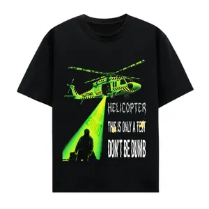 Dont be Dumb Helicopter Rap TShirt, Asap Underground Hip Hop Graphic Streetwear