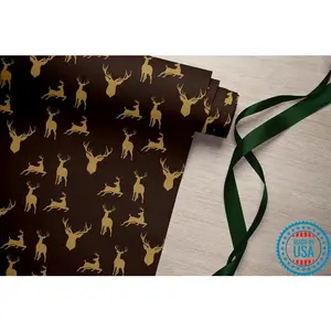 Deer Wrapping Paper: Hunting Season Gift Wrap