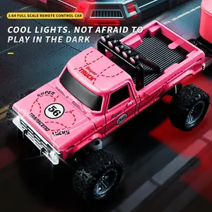 1:64 Bigfoot Remote Control Car, Directional Control Forward Backward with Lights, Suitable for Ages 6+, Holiday Gift Choice, RC Car