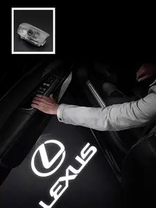 2pcs, Lexus LED Door Logo Projector Lights – 3D Shadow Effect Welcome Courtesy Lamp, Compatible with RX GX LS LX IS GS RC UX ES NX (2006-2024，TECH Shadow Style cars accessorieslight accessory logolights