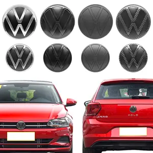 Vw Polo Front Grille Emblem Replacement Badge, Engine Hood Trunk Rear Tail Tag Accessories, Fits Volkswagen Polo 2019-Current