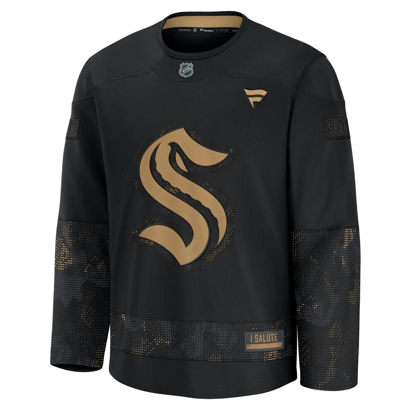 Seattle Kraken Military Appreciation Blank Jersey