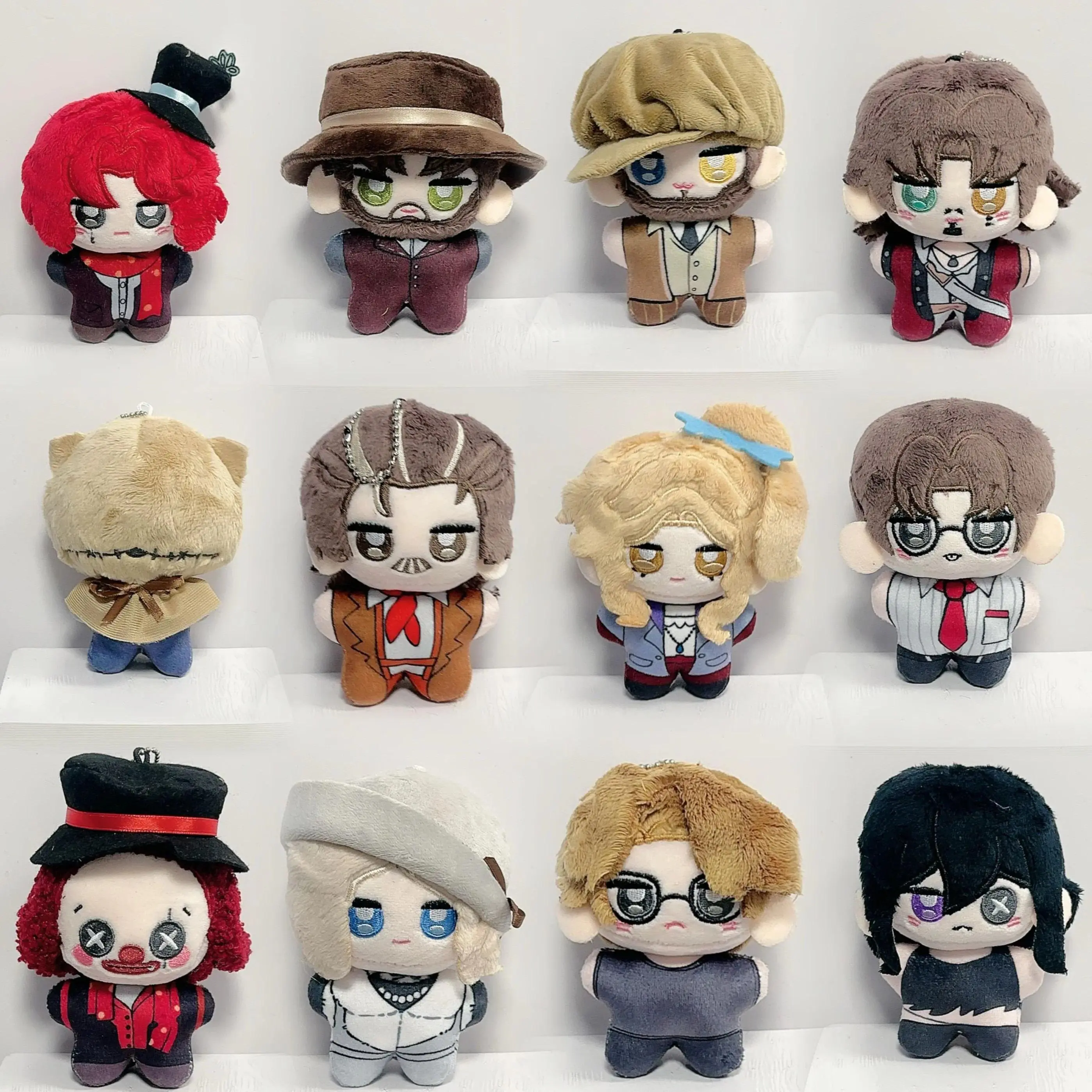 Identity V Decorative Plush Backpack Pendant - Crying Clown, Crying Ghost, Lawyer, Journalist, Sea Star Doll Game Peripherals, Hand Measured Size with 0-1cm Error Range, Fast Delivery Fan Gift