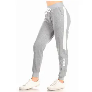 Casual active jogger pants with side stripe